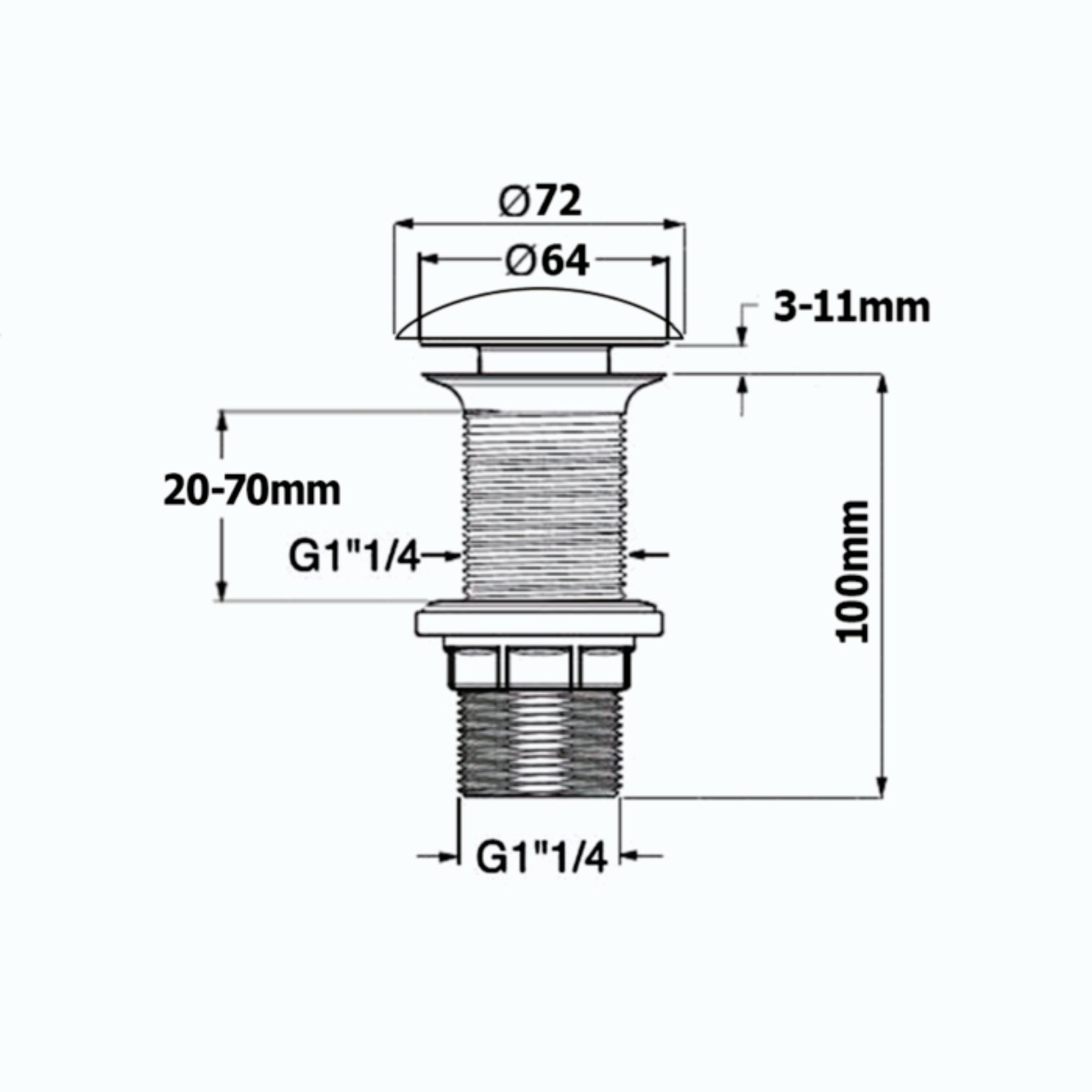 ISVEA - Infinity Afvoerplug - Zwart - schwertz & co