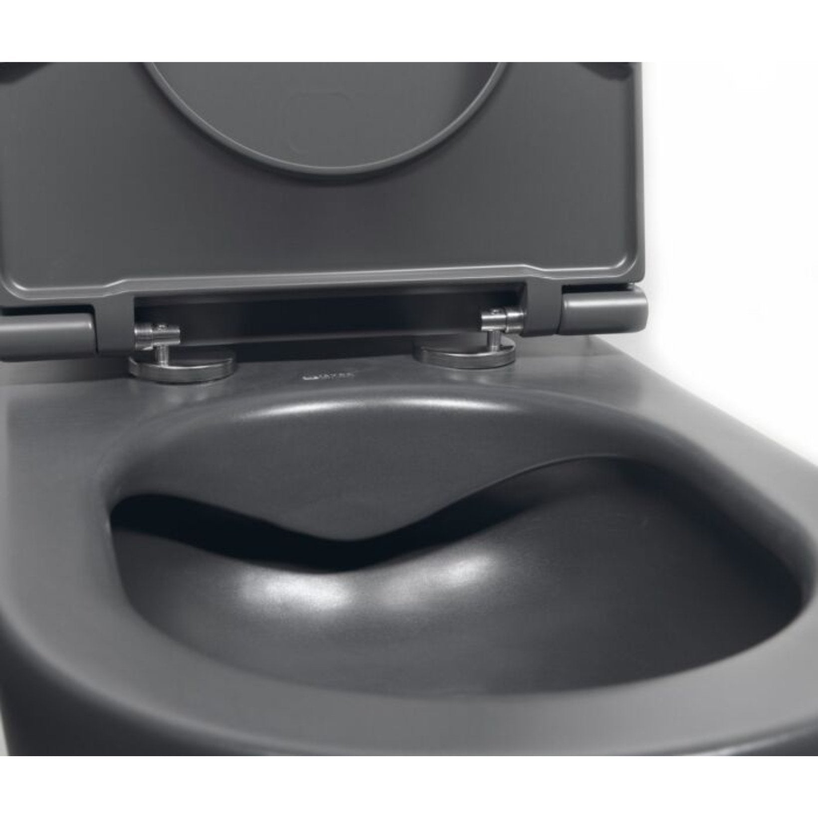 ISVEA - Infinity Hangend Randloos Toilet met Bidet - 36,5x53 Antraciet - schwertz & co