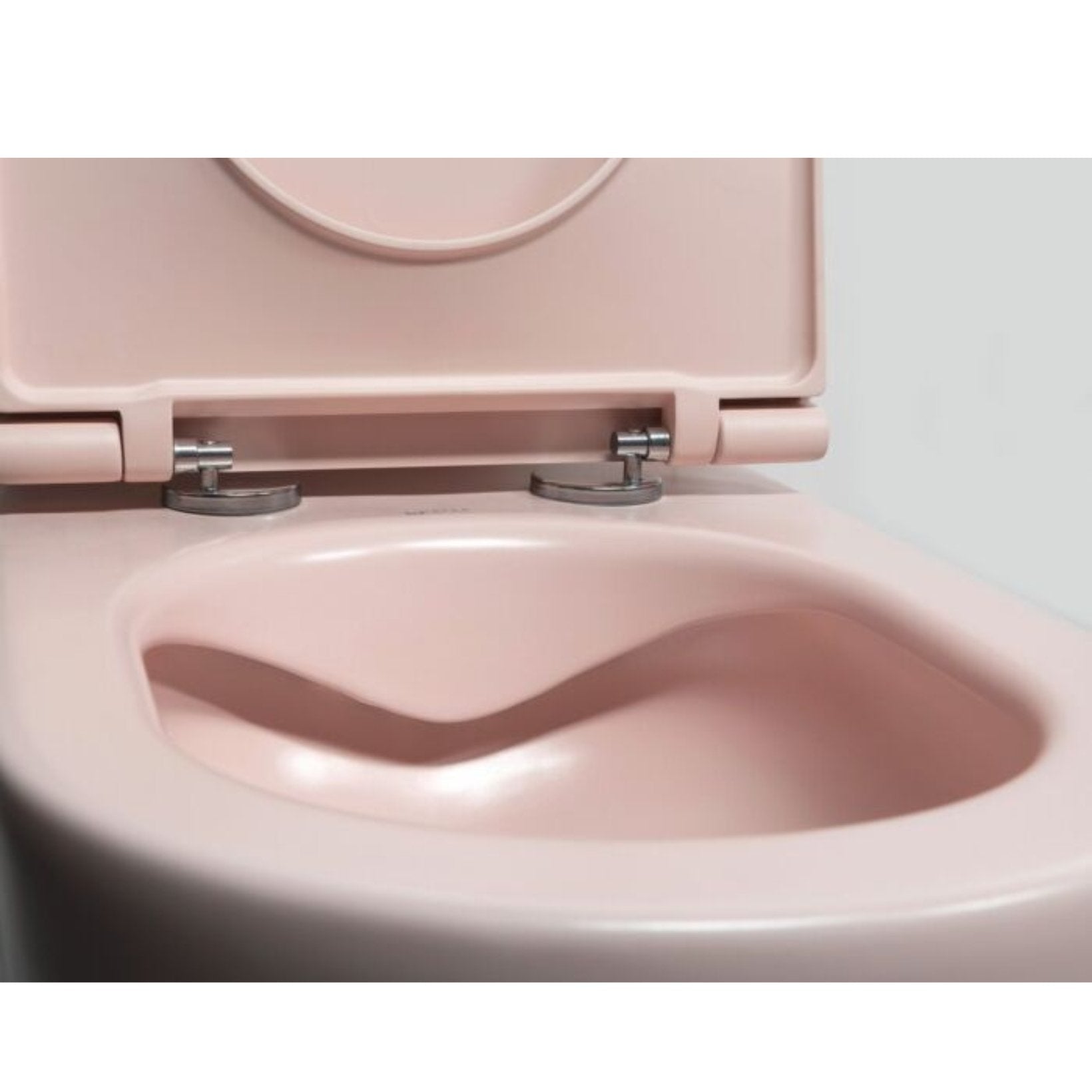 ISVEA - Sentimenti Hangend Randloos Toilet met Bidet - 36,5x53 Mat Roze - schwertz & co