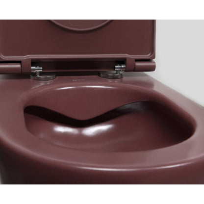 ISVEA - Infinity Hangend Randloos Toilet met Bidet - 36,5x53 Maroon - schwertz & co